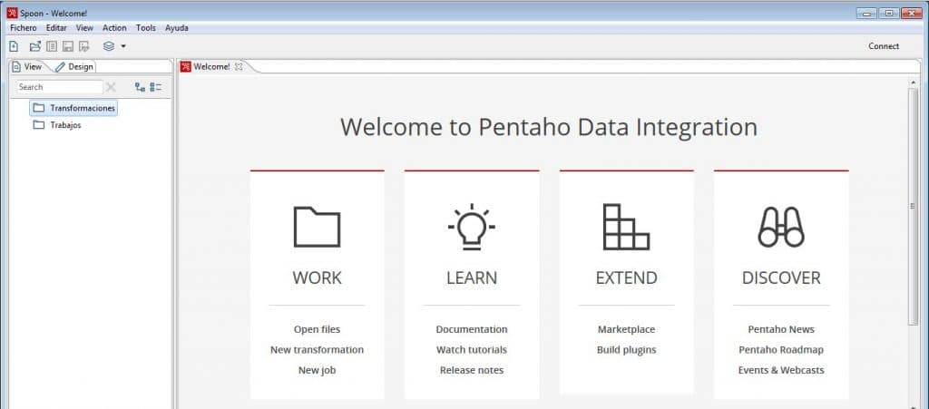 aplicación pentaho