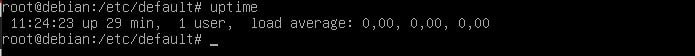comando uptime