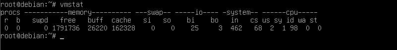 comando linux vmstat